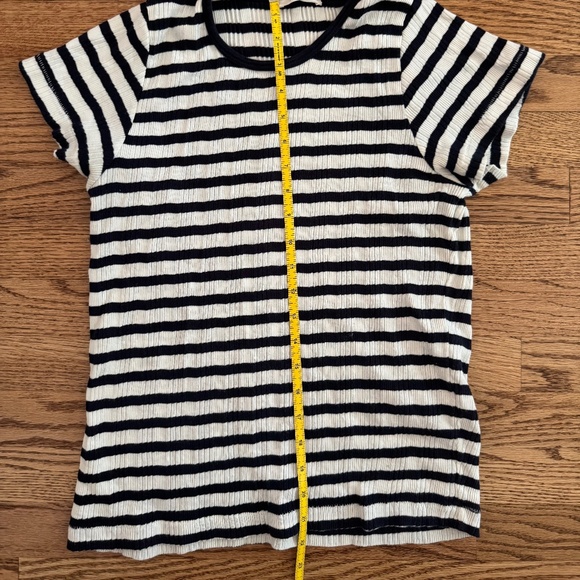 Dôen Vivi Tee in Navy Nantucket Stripe - Picture 2 of 6